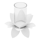 Vitale Şiva Nilüfer Metal Mumluk 18x13 cm AK.FQ0034 - 4