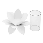 Vitale Şiva Nilüfer Metal Mumluk 18x13 cm AK.FQ0034 - 6