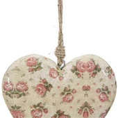 Vitale Şiva Çiçek Desenli Krem Kalp Büyük Boy AK.FQ0025-K thumbnail 6