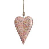 Vitale Şiva Çiçek Desenli Pembe Kalp Orta Boy AK.FQ0026-P thumbnail 5