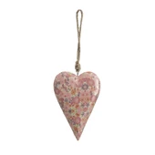 Vitale Şiva Çiçek Desenli Pembe Kalp Orta Boy AK.FQ0026-P thumbnail 1