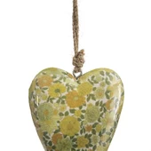 Vitale Şiva Çiçek Desenli Yeşil Kalp Orta Boy AK.FQ0026-Y thumbnail 2