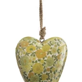 Vitale Şiva Çiçek Desenli Yeşil Kalp Orta Boy AK.FQ0026-Y thumbnail 5