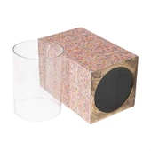 Vitale Şiva Çiçek Desenli Pembe Mumluk 18x31 cm AK.FQ0024 thumbnail 3