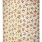 Vitale Şiva Çiçek Desenli Krem Mumluk 18x41 cm AK.FQ0023 thumbnail 2