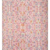 Vitale Şiva Çiçek Desenli Pembe Mumluk 18x41 cm AK.FQ0023-P - 2