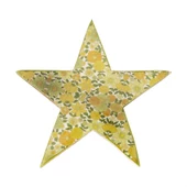 Vitale Şiva Çiçek Desenli Dekoratif Yıldız Yeşil Küçük Boy AK.FQ0018-Y - 1