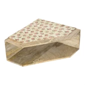 Vitale Şiva Çiçek Desenli Dekoratif Krem Raf AK.FQ0022-K thumbnail 3