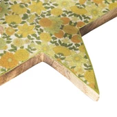 Vitale Şiva Çiçek Desenli Dekoratif Yıldız Yeşil Küçük Boy AK.FQ0018-Y - 3