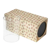 Vitale Şiva Çiçek Desenli Krem Mumluk 18x41 cm AK.FQ0023 thumbnail 3