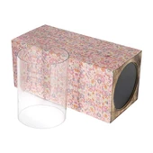 Vitale Şiva Çiçek Desenli Pembe Mumluk 18x41 cm AK.FQ0023-P - 3