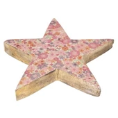 Vitale Şiva Çiçek Desenli Dekoratif Yıldız Pembe Küçük Boy AK.FQ0018-P thumbnail 5