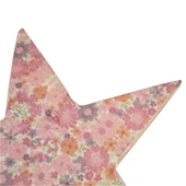 Vitale Şiva Çiçek Desenli Dekoratif Yıldız Pembe Küçük Boy AK.FQ0018-P thumbnail 6