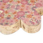 Vitale Şiva Çiçek Desenli Dekoratif Pembe Papatya Küçük Boy AK.FQ0020-P - 6