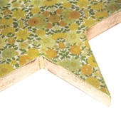 Vitale Şiva Çiçek Desenli Dekoratif Yıldız Yeşil 25x4 cm AK.FQ0017-Y - 3