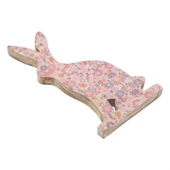 Vitale Şiva Çiçek Desenli Dekoratif Tavşan Büyük Boy Pembe AK.FQ0006 thumbnail 2