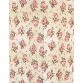 Vitale Şiva Çiçek Desenli Krem Mumluk 10x20 cm AK.FQ0003-K thumbnail 3