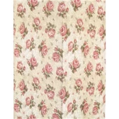 Vitale Şiva Çiçek Desenli Krem Mumluk 10x20 cm AK.FQ0003-K thumbnail 6