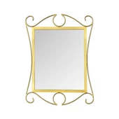Vitale Ferforje Duvar Aynası Sarı 60 cm AK.FE0001 - 4