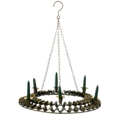 Vitale Eskitme Metal Oval Altılı Mumluk 47x7 cm AK.DM0001 thumbnail 3