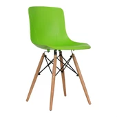 Vitale Maya Ahşap Ayaklı Sandalye Yeşil MS.SA073 - 1