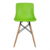 Vitale Maya Ahşap Ayaklı Sandalye Yeşil MS.SA073 - 6