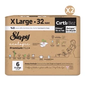 Sleepy Ecologic Premium Plus Süper Paket Bebek Bezi 6 Numara Xlarge 64 Adet - 2