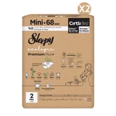 Sleepy Ecologic Premium Plus Süper Paket Bebek Bezi 2 Numara Mini 136 Adet - 2