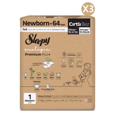Sleepy Ecologic Premium Plus Avantajlı Paket Bebek Bezi 1 Numara Yenidoğan 192 Adet thumbnail 2