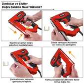 Kobb Kbz200 8-16Mm Zımba Ve 15-16Mm Profesyonel Çivi Çakma Makinesi + 3000 Adet Yedek Zımba Ve Çivi thumbnail 12