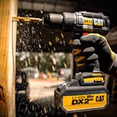 Cat Dx12 18Volt/2.0Ah Li-İon Çift Akülü Kömürsüz Profesyonel Şarjlı Darbeli Matkap - 3