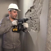 CAT DX21 18Volt 4.0Ah 2.2J Li-ion Çift Akülü Şarjlı Kömürsüz Profesyonel SDS-Plus Pnömatik Kırıcı/Delici - 12