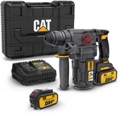 CAT DX21 18Volt 4.0Ah 2.2J Li-ion Çift Akülü Şarjlı Kömürsüz Profesyonel SDS-Plus Pnömatik Kırıcı/Delici - 1