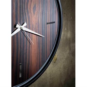 Rehome Ron Saat | Ceviz Kaplamalı Modern Duvar Saati | 55 cm Çap Duvar Saati thumbnail 5