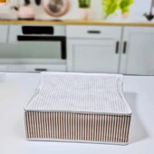 Hometarz Bölmeli Çekmece Dolap İçi Düzenleyici Organizer Çizgili - 5