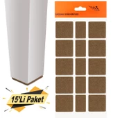 Masa Sandalye Parke Zemin Koruyucu Keçe Yapışkanlı 40 mm (15'Li PAKET) - 1