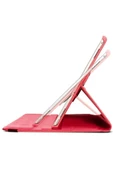IPad 9.7 Inc Pembe Tablet Kılıfı 360° Dönebilen Stantlı Silikonlu Tam Koruma - 8