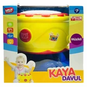 Pilli Işıklı Sesli Kaya Davul - 1