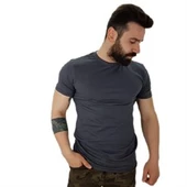 Basic Antrasit Erkek T-Shirt - 1
