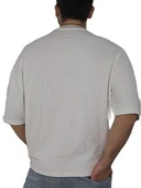 Oversize Waffle Erkek Tişört thumbnail 5