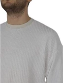 Oversize Waffle Erkek Tişört thumbnail 4