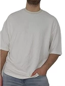 Oversize Waffle Erkek Tişört thumbnail 6