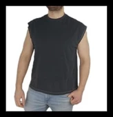 Oversized Siyah Spor T-shirt 1069 thumbnail 1