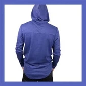 Boyu Uzun Spor Sweatshirt Mavi thumbnail 4