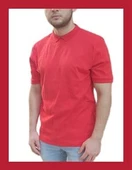 Polo Yaka Kırmızı T-Shirt 1087 - 1