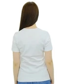 Baskılı Beyaz T-Shirt - 3
