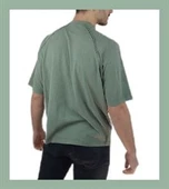 Oversize Spor Dikişli T-shirt 1078 thumbnail 3