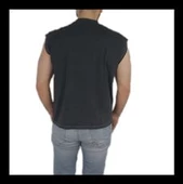 Oversized Siyah Spor T-shirt 1069 thumbnail 3