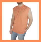 Turuncu Acid Yıkamalı Erkek T-shirt thumbnail 2