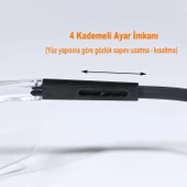 İş Güvenlik Gözlüğü Antifog Laborant Koruyucu Çapak Gözlük Şeffaf (12 ADET) - 3